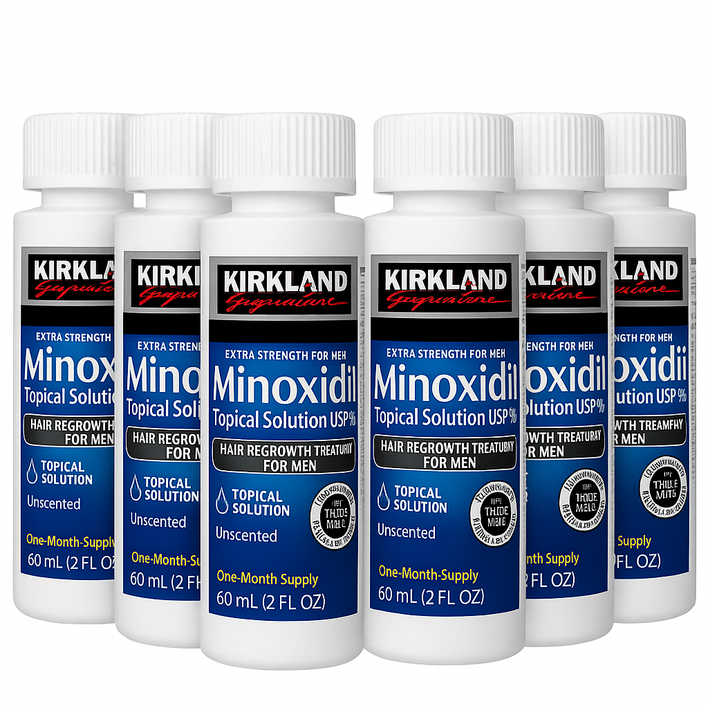 Hair Regrowth for Men – 5% Minoxidil Extra Strength | 6-Month Supply