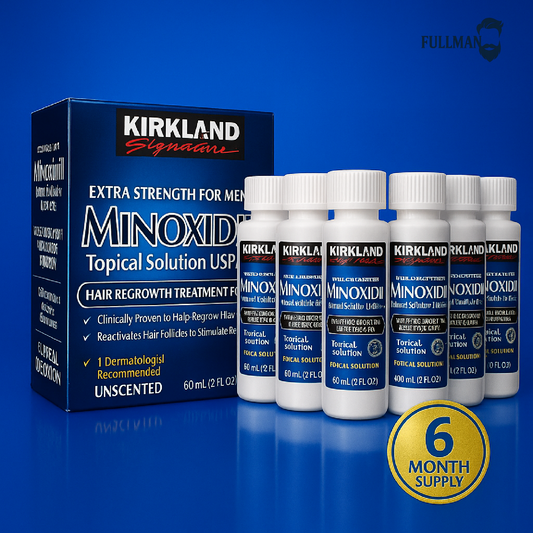Hair Regrowth for Men – 5% Minoxidil Extra Strength | 6-Month Supply