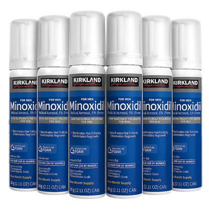  KIRKLAND foam 5% Minoxidil Extra Strength – Hair Regrowth for Men | 6-Month Supply