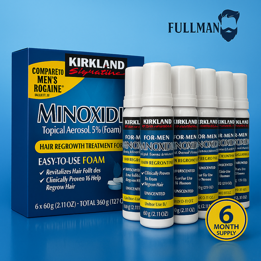  KIRKLAND foam 5% Minoxidil Extra Strength – Hair Regrowth for Men | 6-Month Supply